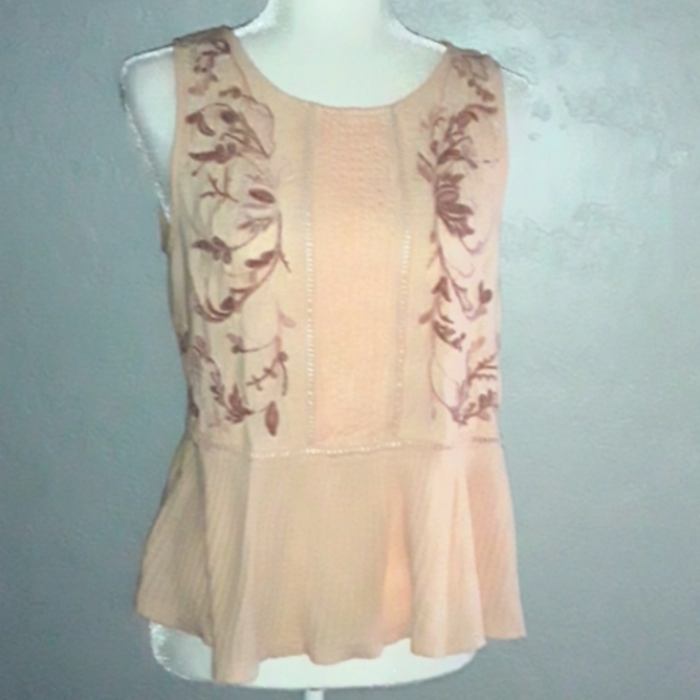 Lucky Brand Embroidered Top